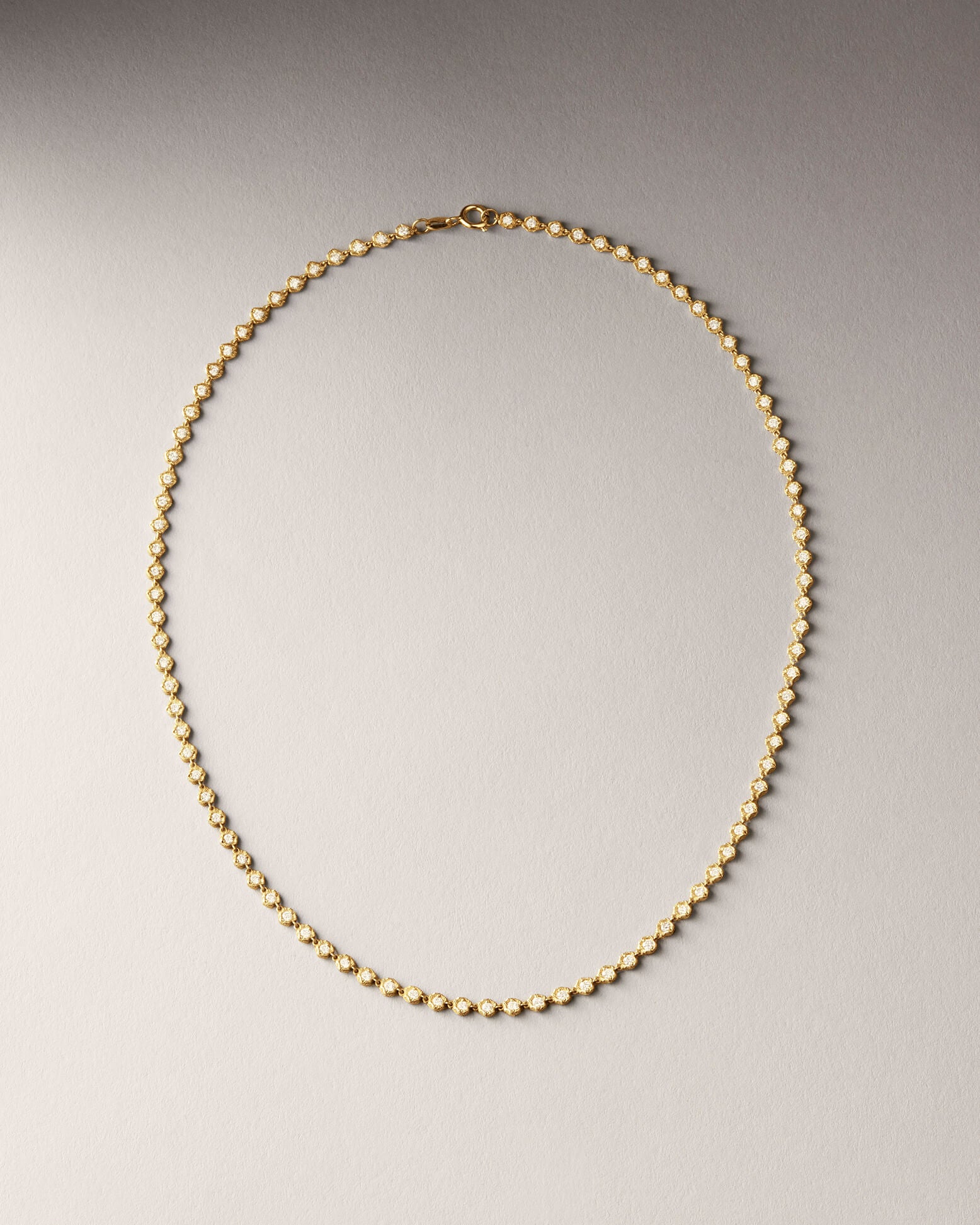 Tennis necklace gold