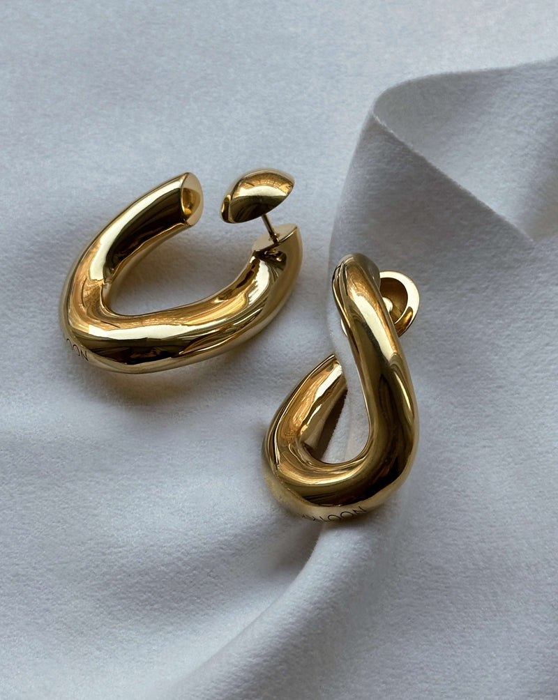 Loop earrings gold Nootka 