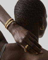 Chunky bracelet gold nootka