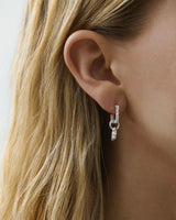 nootka small structura hoops silver
