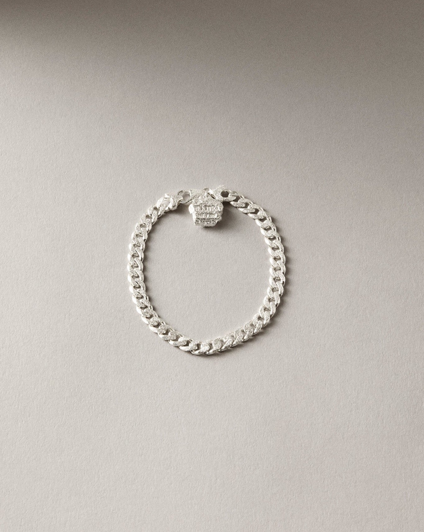 Nootka link bracelet silver