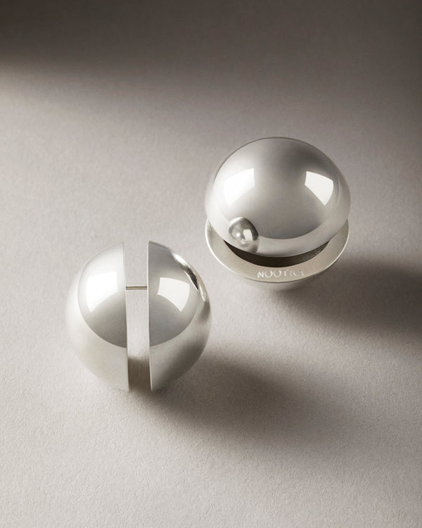 Sphere Earrings Silver –