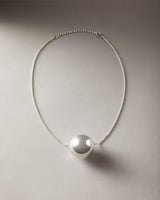 Sphere necklace silver