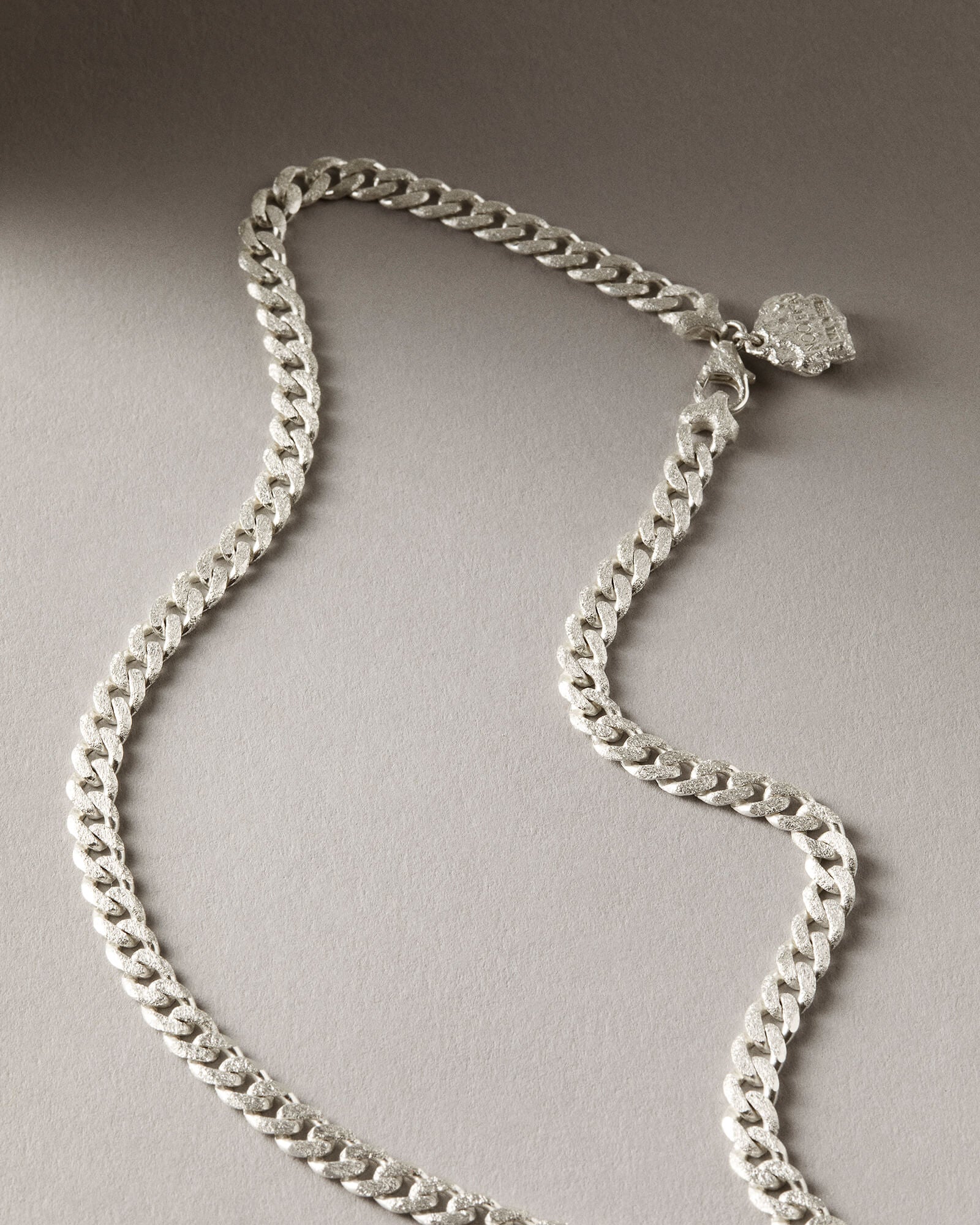 Nootka link necklace silver
