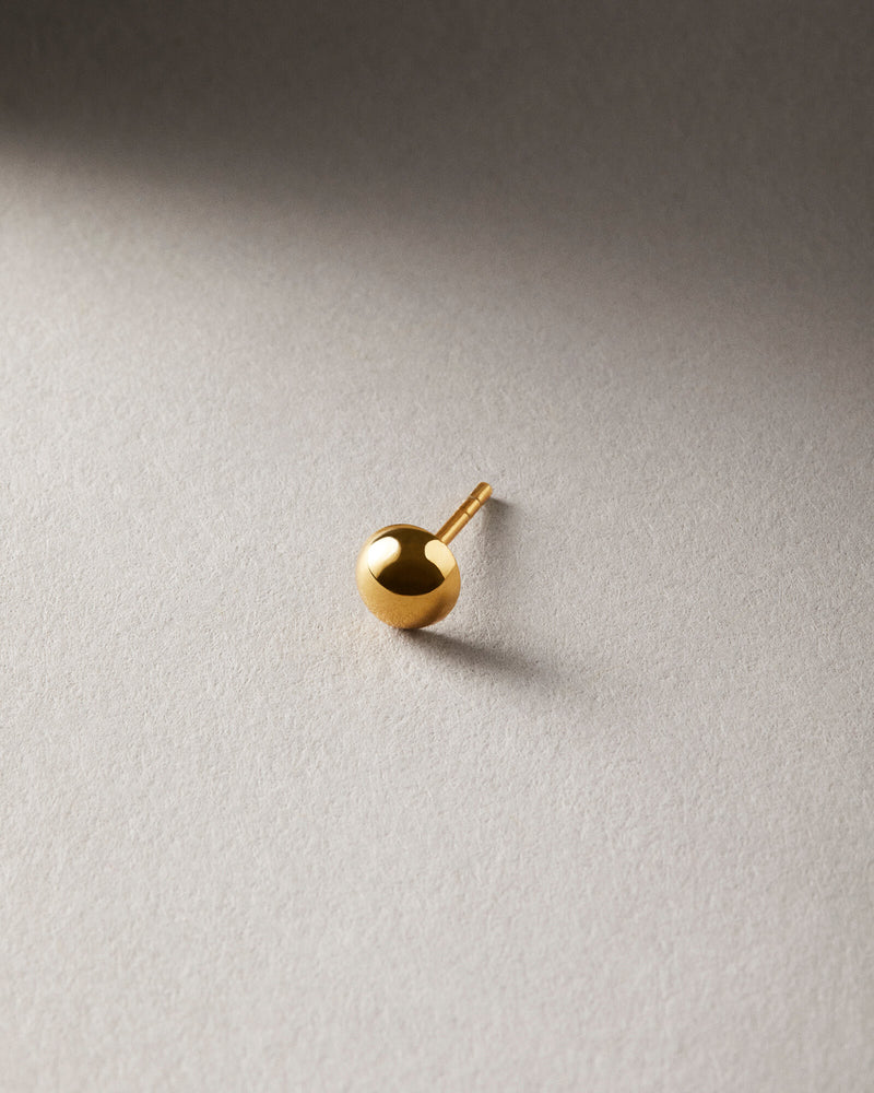 Nootka polished neat earring gold