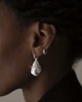 Pearl earrings silver