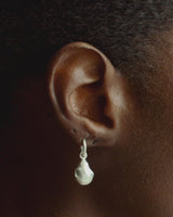 MINI PEARL EARRINGS SILVER